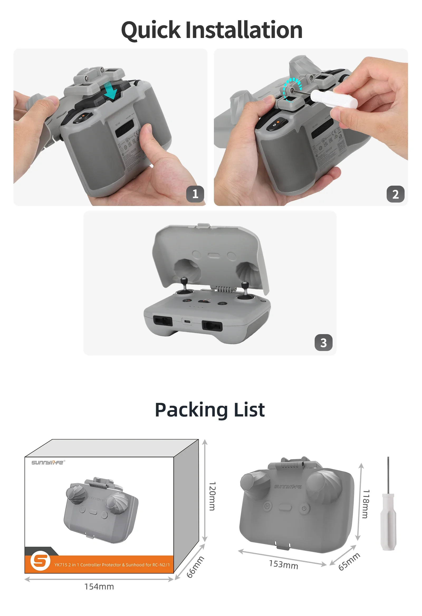 2 in 1 Controller Protector Su - مراجعة Drone Controller Hood وسعره