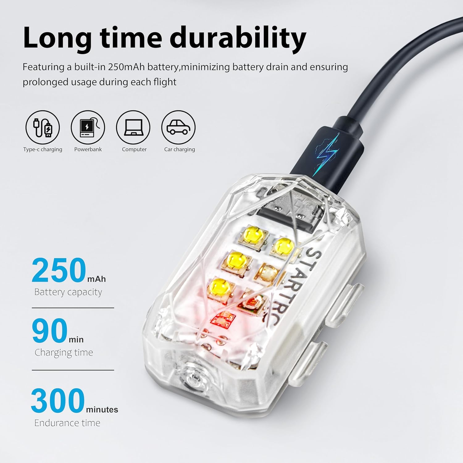 STARTRC Drone Strobe Light Ant - مراجعة Drone Beacon Light وسعره