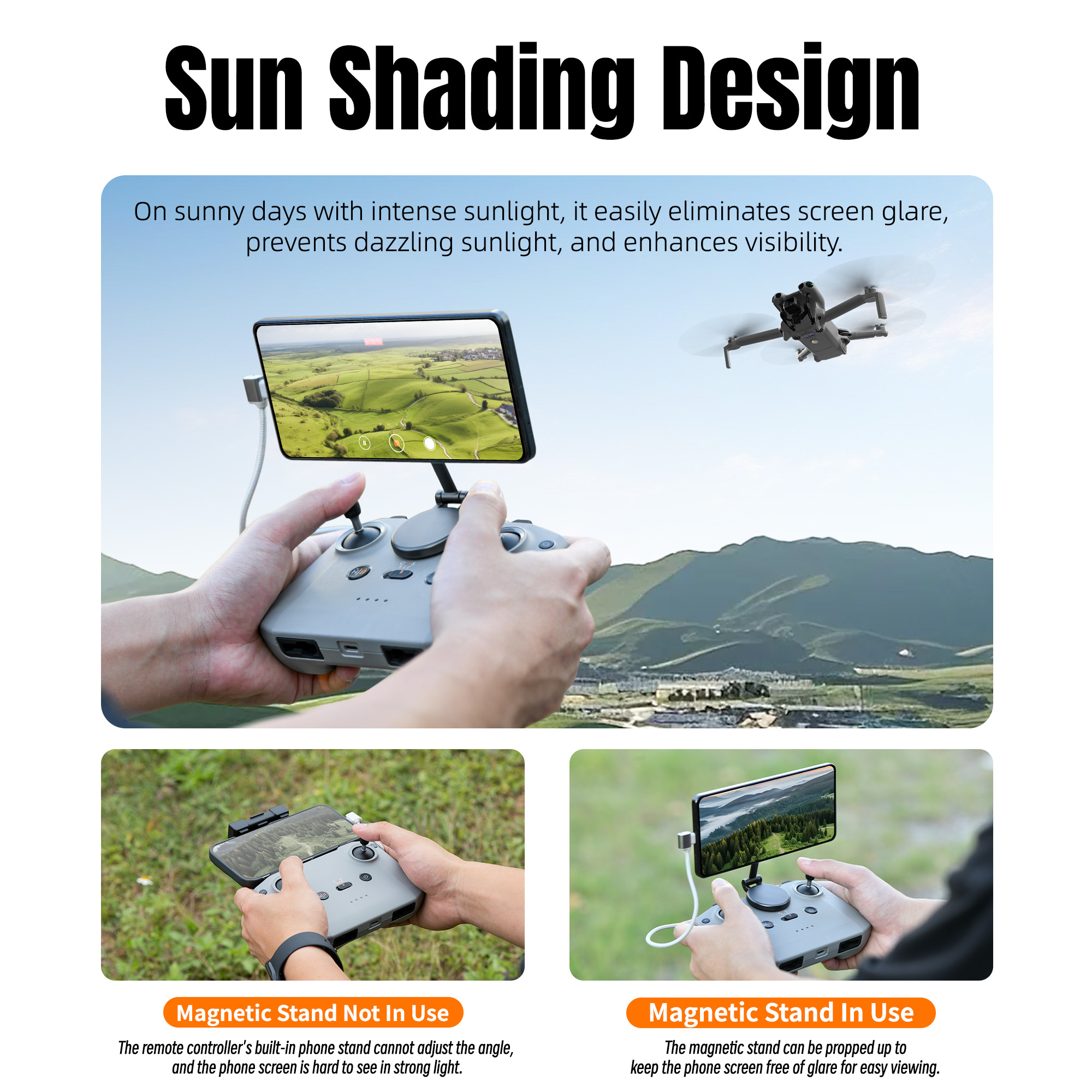 Adjustable Magnetic Phone Stan - مراجعة Drone Tablet Mount وسعره