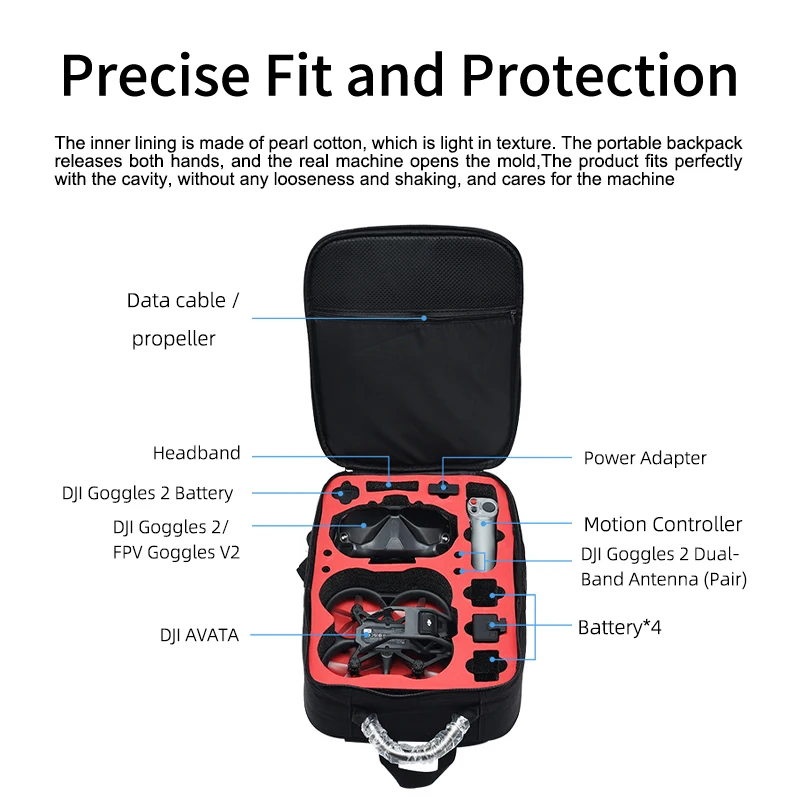 Portable Case Backpack Nylon W - مراجعة Drone Backpack وسعره