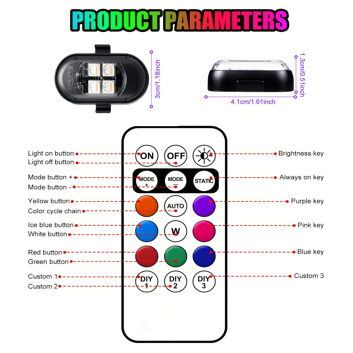 Upgraded 4LEDs Wireless LED St - مراجعة Drone Beacon Light وسعره