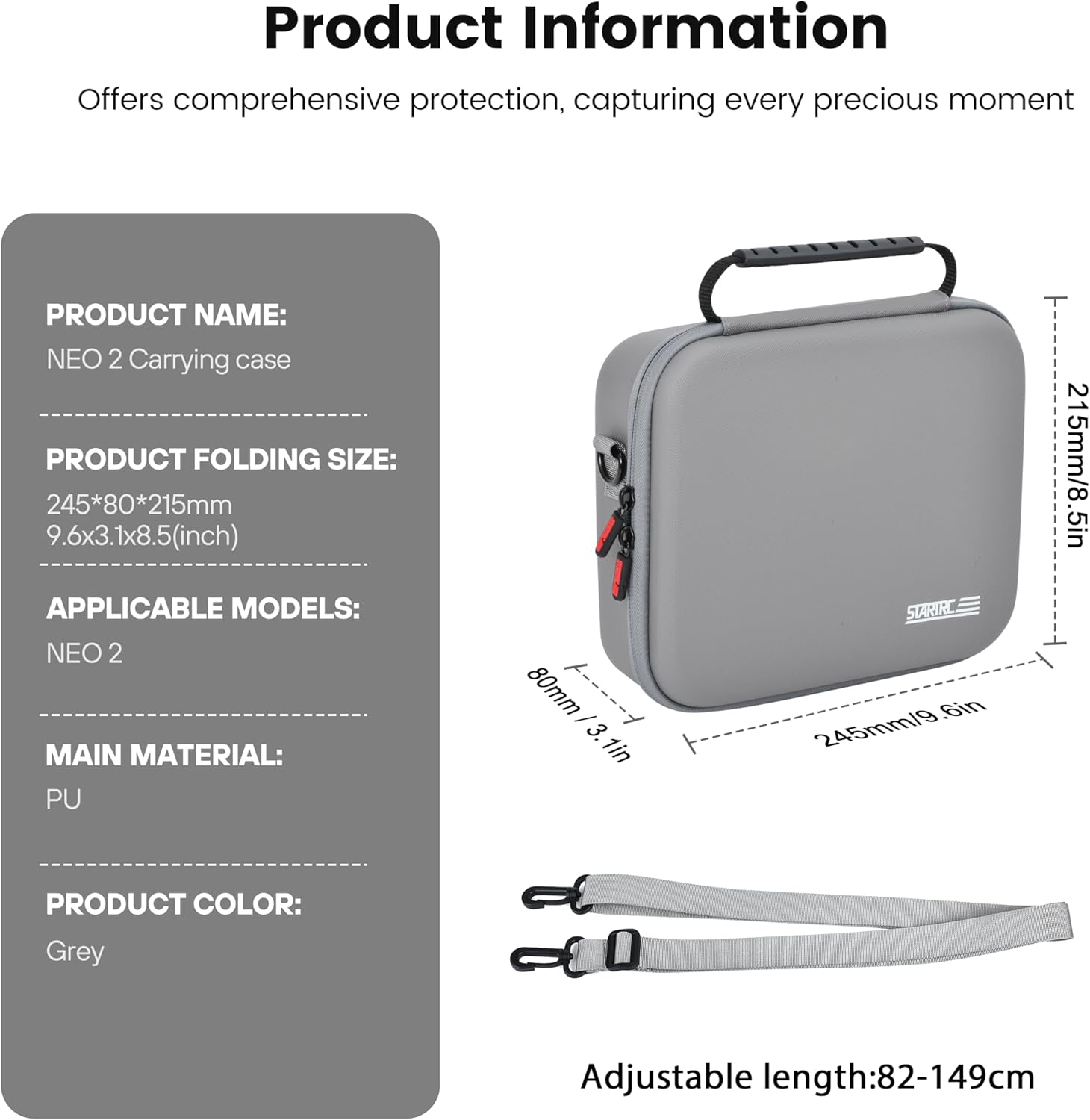 STARTRC Neo 2 Portable PU Shou - مراجعة Drone Carrying Case وسعره