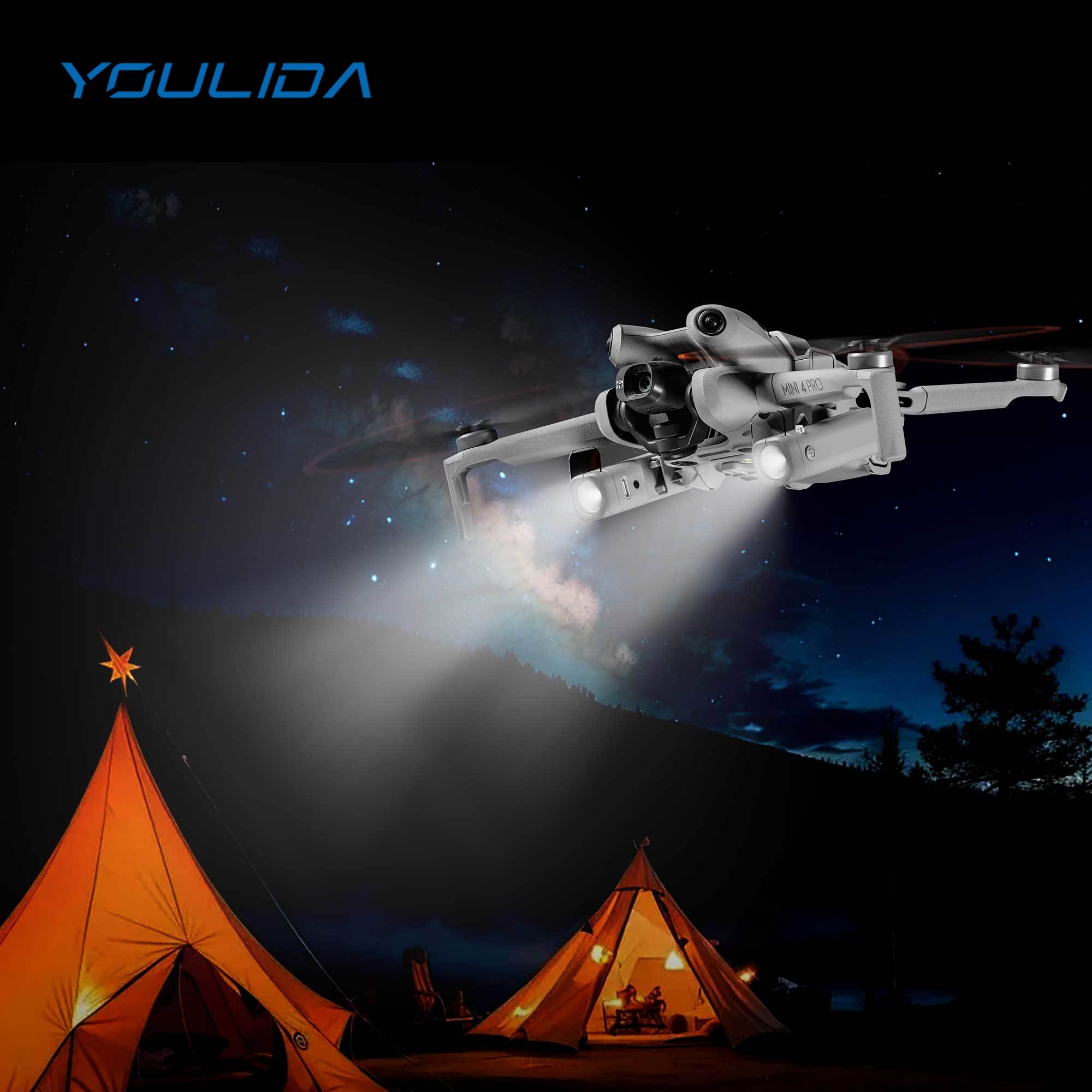 For DJI Mini 4 Pro LED Night N - مراجعة Drone Beacon Light وسعره