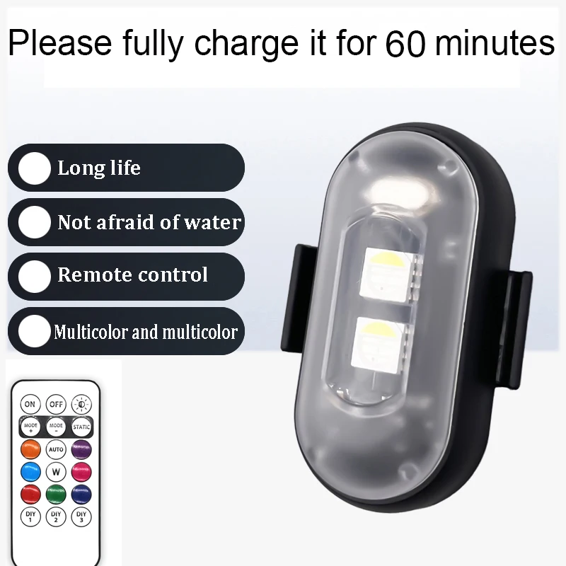 2/4/8Pcs Wireless Remote Contr - مراجعة Drone Strobe Light وسعره