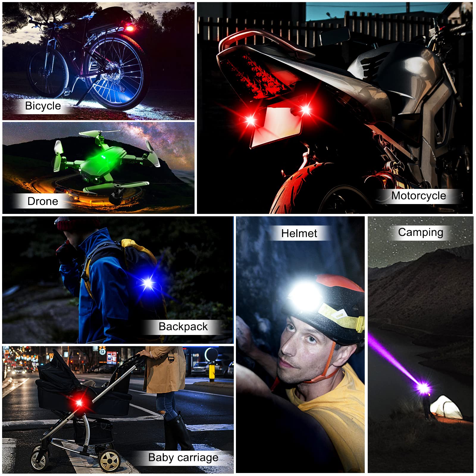 Motorcycle Lights Drone Strobe - مراجعة Drone Strobe Light وسعره