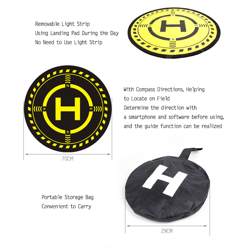 drone Parking apron with light - مراجعة Drone Landing Pad وسعره