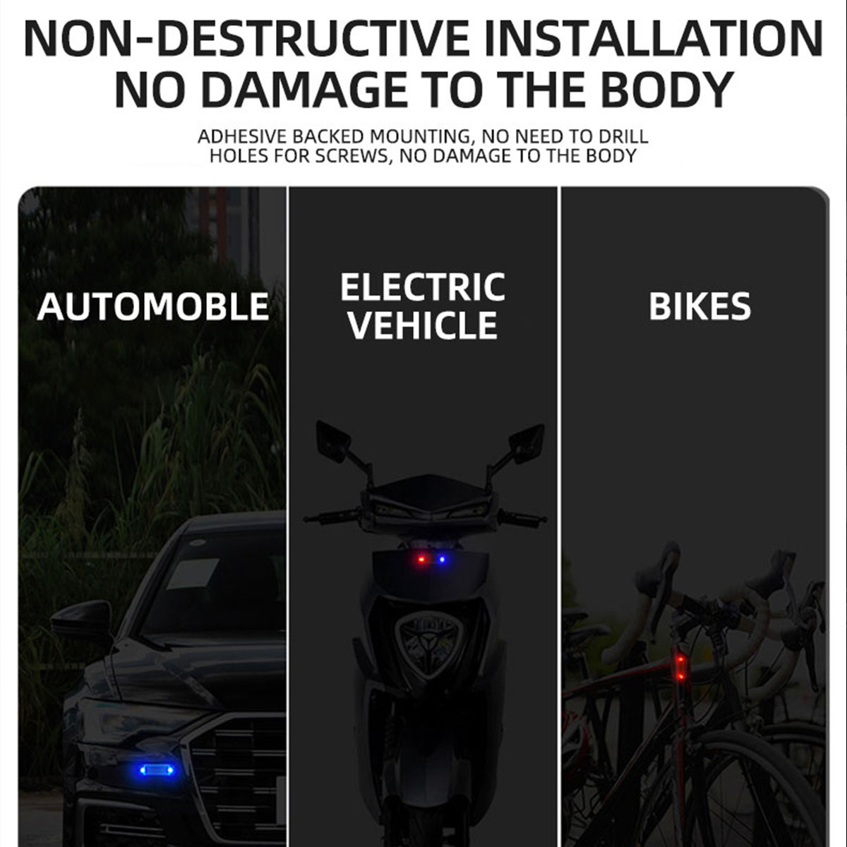 Solar Power Anti-Theft Alarm L - مراجعة Drone Strobe Light وسعره