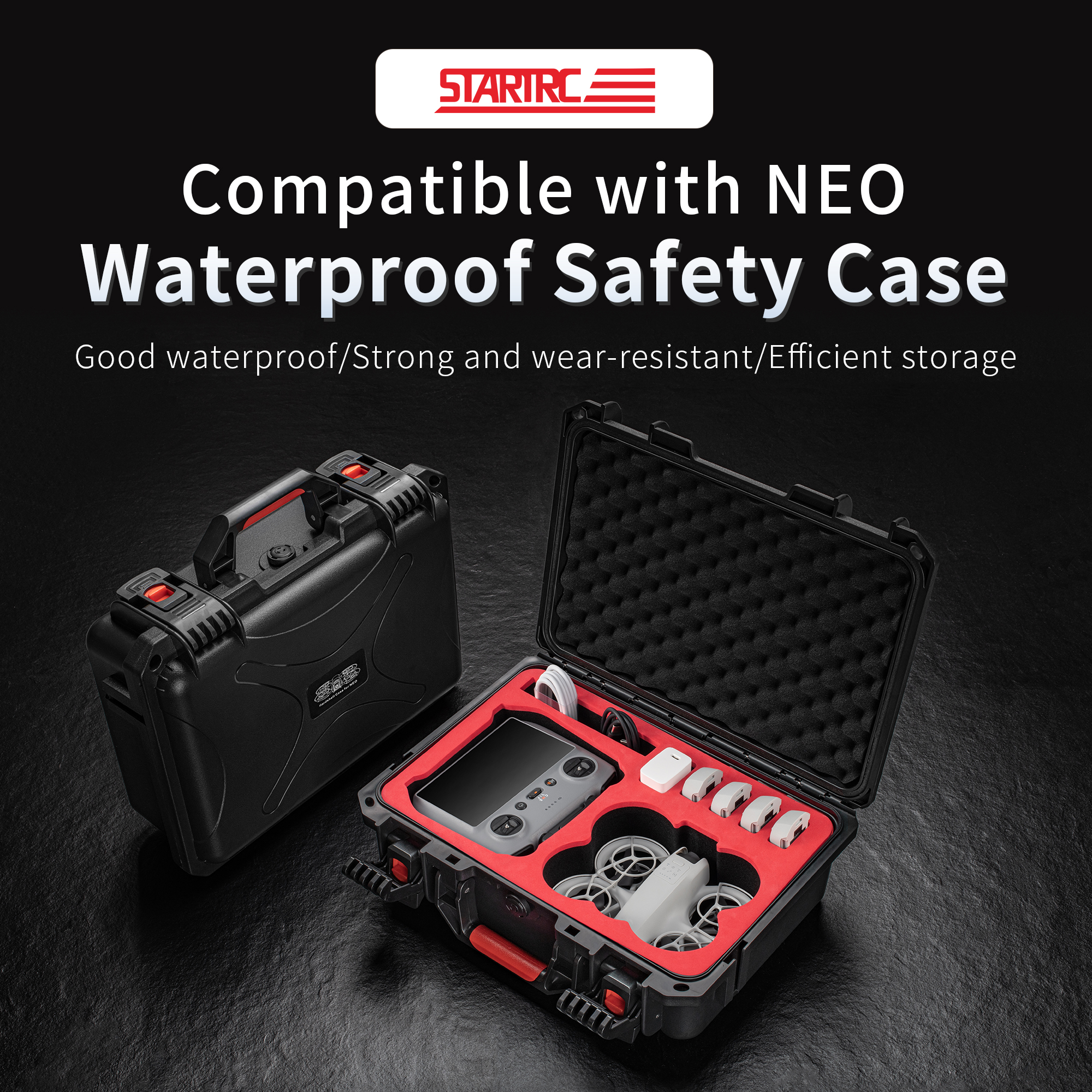Portable Hard Waterproof Case  - مراجعة Drone Charging Hub وسعره