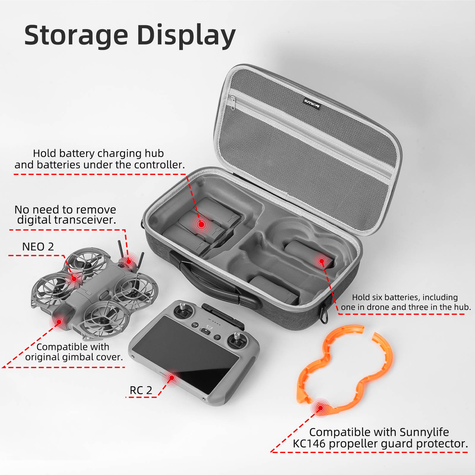 Portable Carrying Case For DJI - مراجعة Drone Controller Hood وسعره