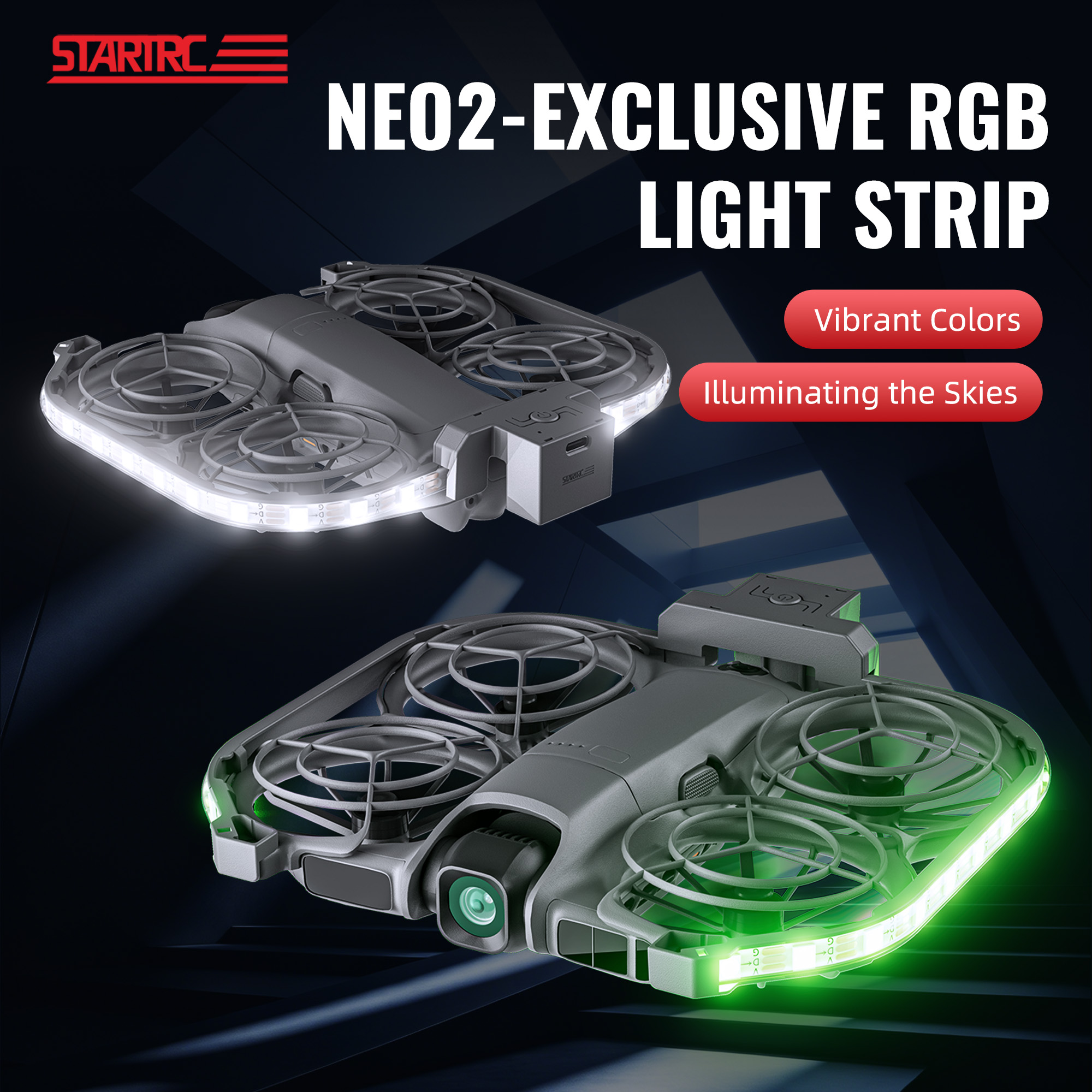 STARTRC RGB LED Light Strip Fo - مراجعة Drone Beacon Light وسعره