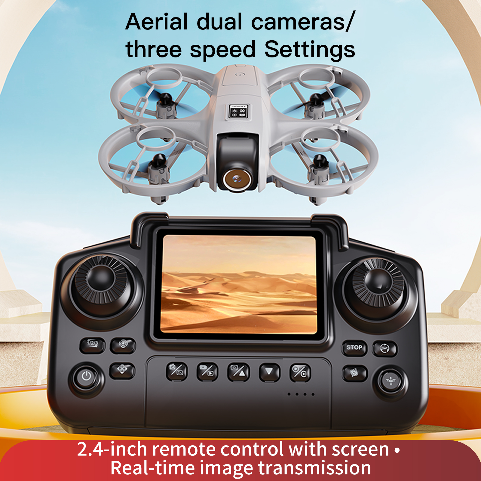 YL3 Remote-Controlled Drone wi - مراجعة Drone Controller Screen وسعره