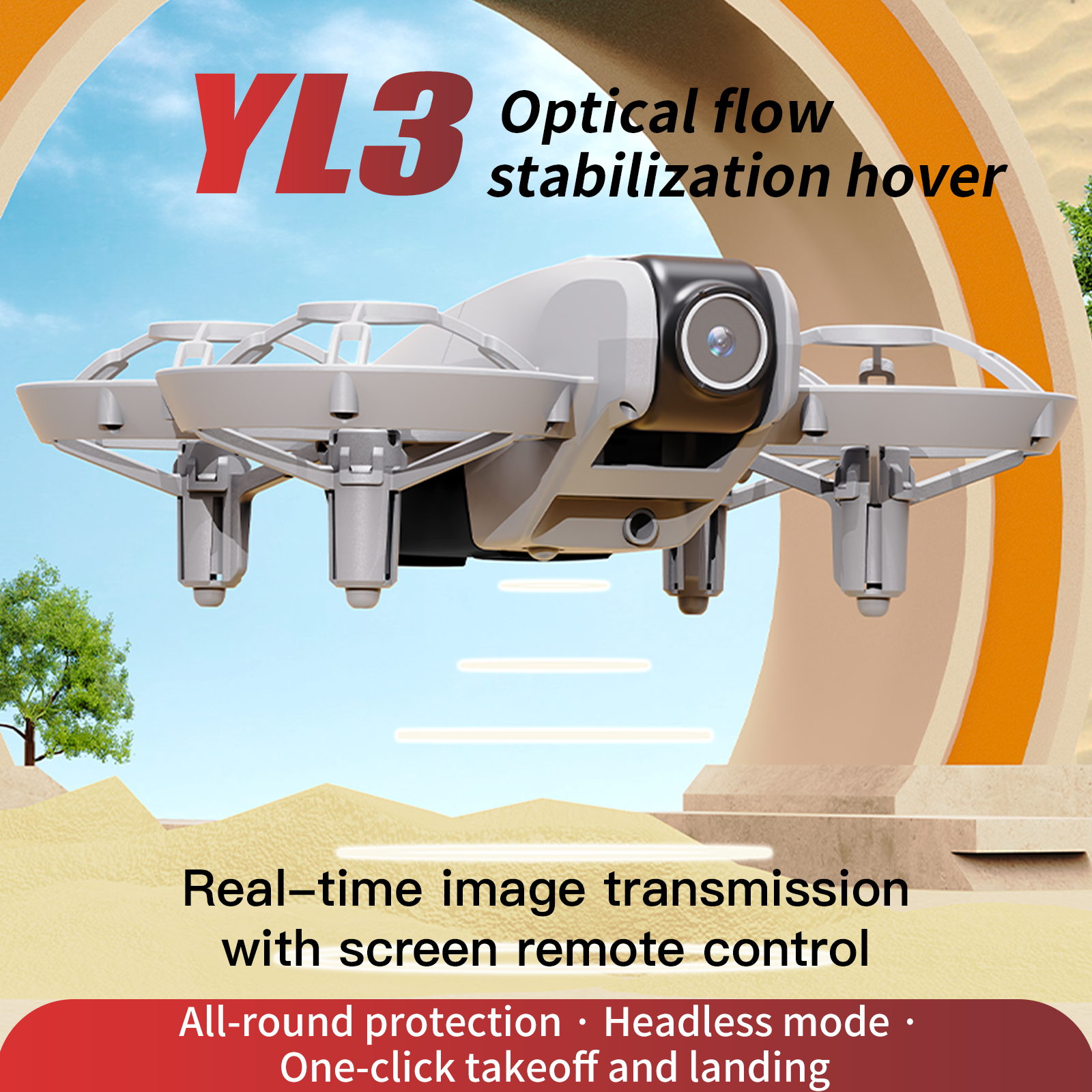 YL3 Remote-Controlled Drone wi - مراجعة Drone Controller Screen وسعره