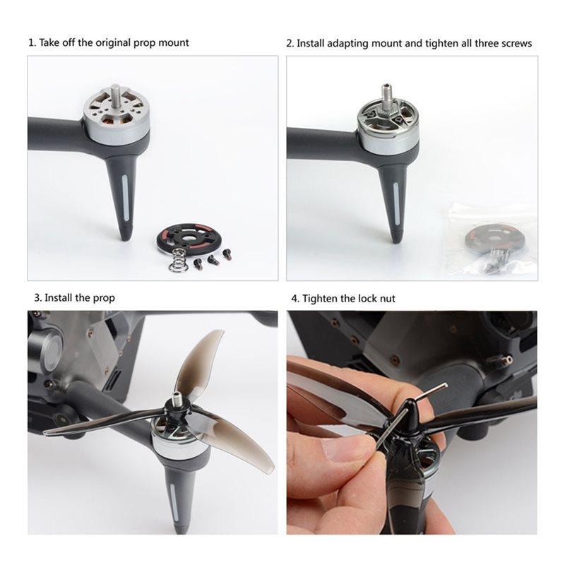 B50B-Motor Plate Adapter 4Pcs  - مراجعة Drone Propeller Holder وسعره