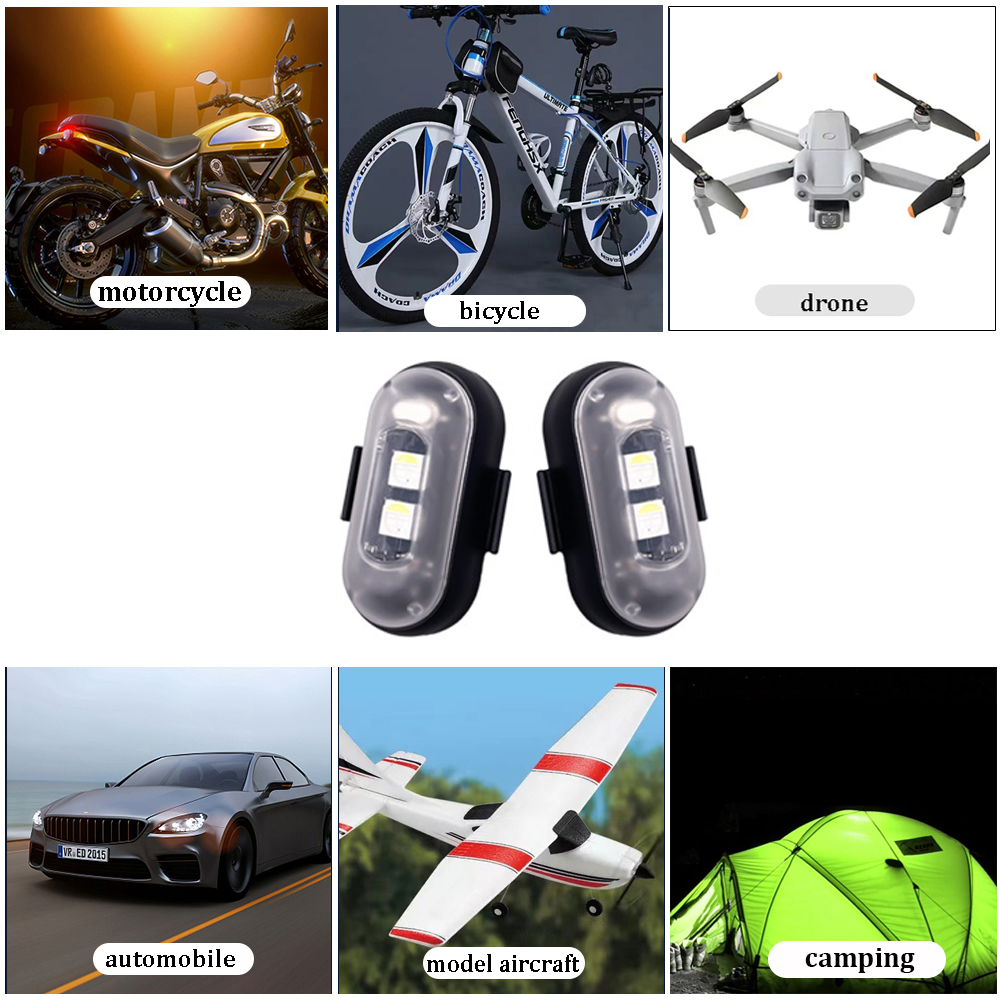 10x 4x 8Colors Wireless LED Dr - مراجعة Drone Beacon Light وسعره