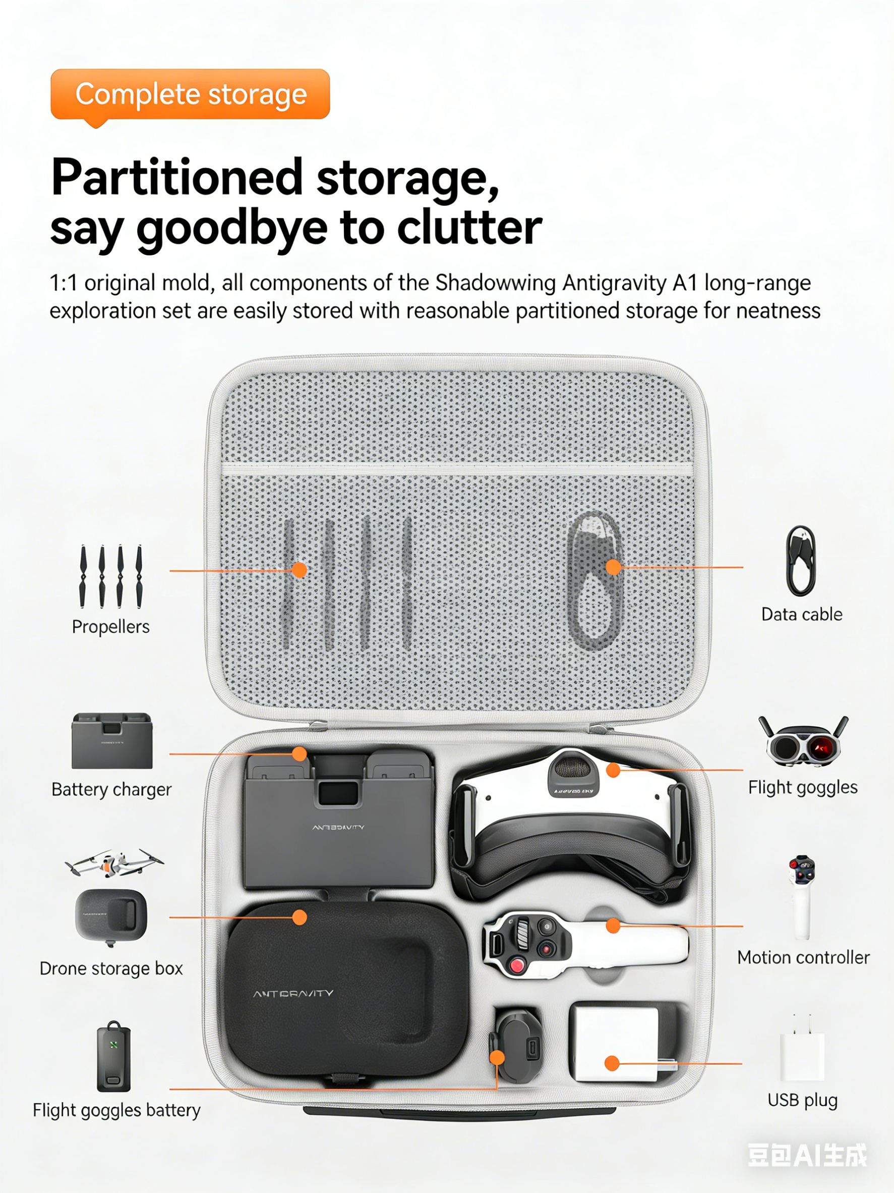 For Antigravity A1 Storage Bag - مراجعة Drone Backpack وسعره