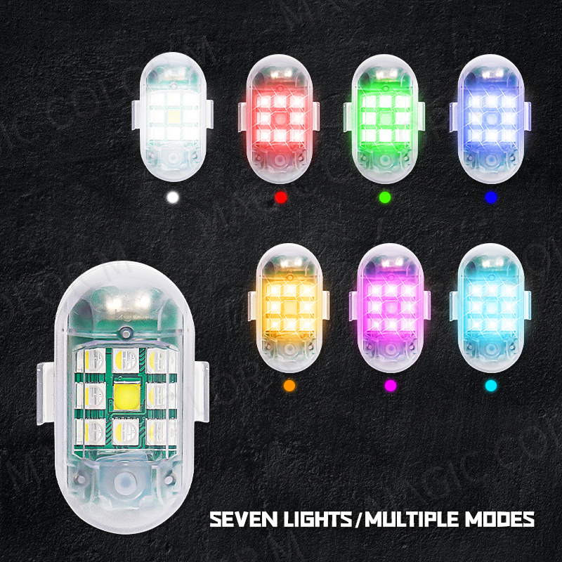 2PCS Wireless LED Strobe Light - مراجعة Drone Strobe Light وسعره