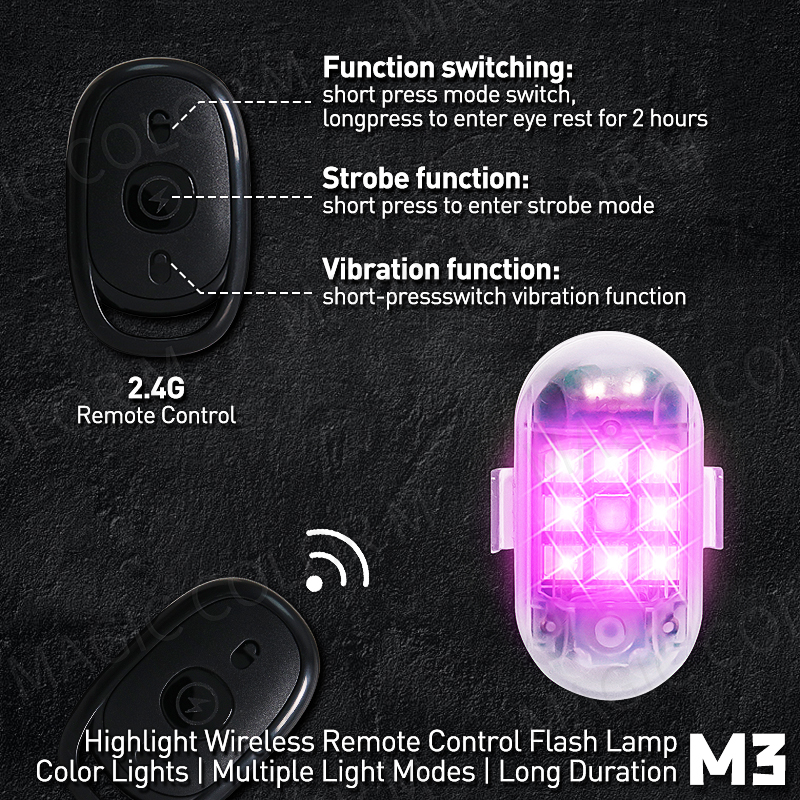 2PCS Wireless LED Strobe Light - مراجعة Drone Strobe Light وسعره