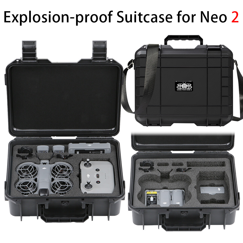 For DJI NEO 2 Case Bag Explosi - مراجعة Drone Hard Shell Case وسعره