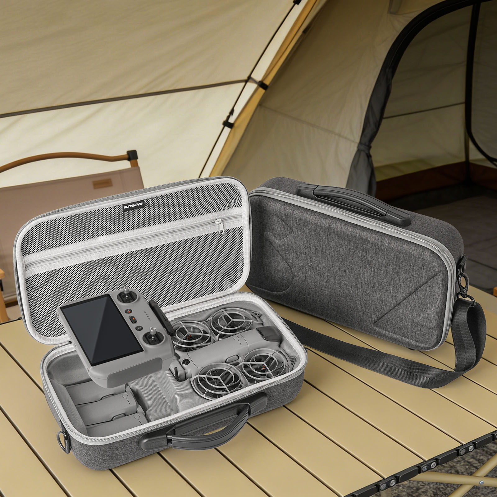 Carrying Bag Case with Shoulde - مراجعة Drone Remote Controller Lanyard وسعره