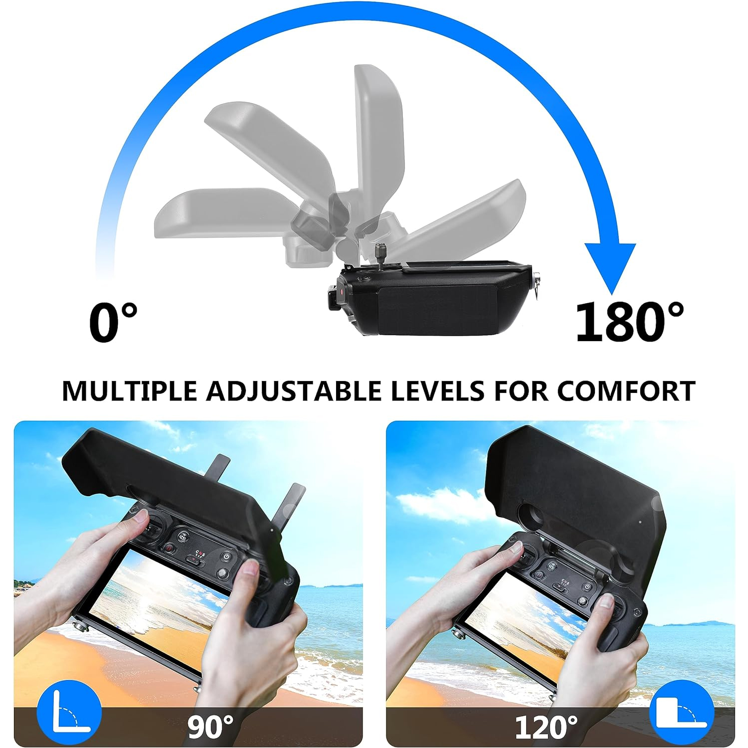 2-in-1 Sun Hood & Joystick Cov - مراجعة Drone Controller Hood وسعره