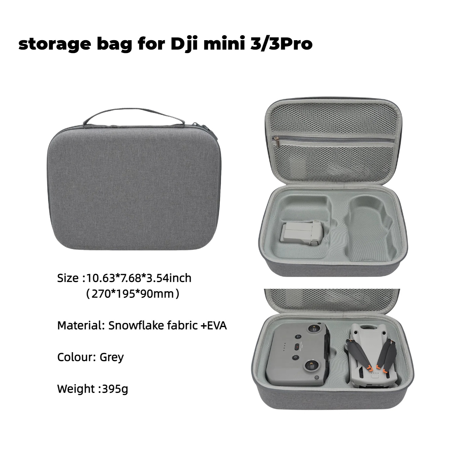 Hard EVA Drone Bag For DJI Min - مراجعة Drone Controller Hood وسعره
