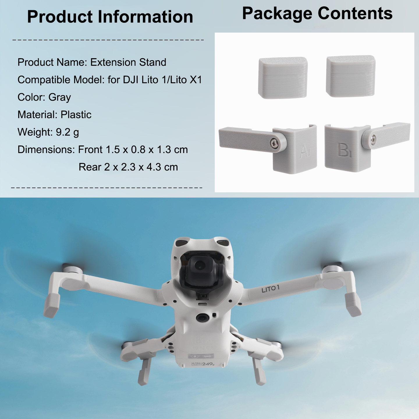 Landing Gear Extender for DJI  - مراجعة Drone Landing Pad وسعره