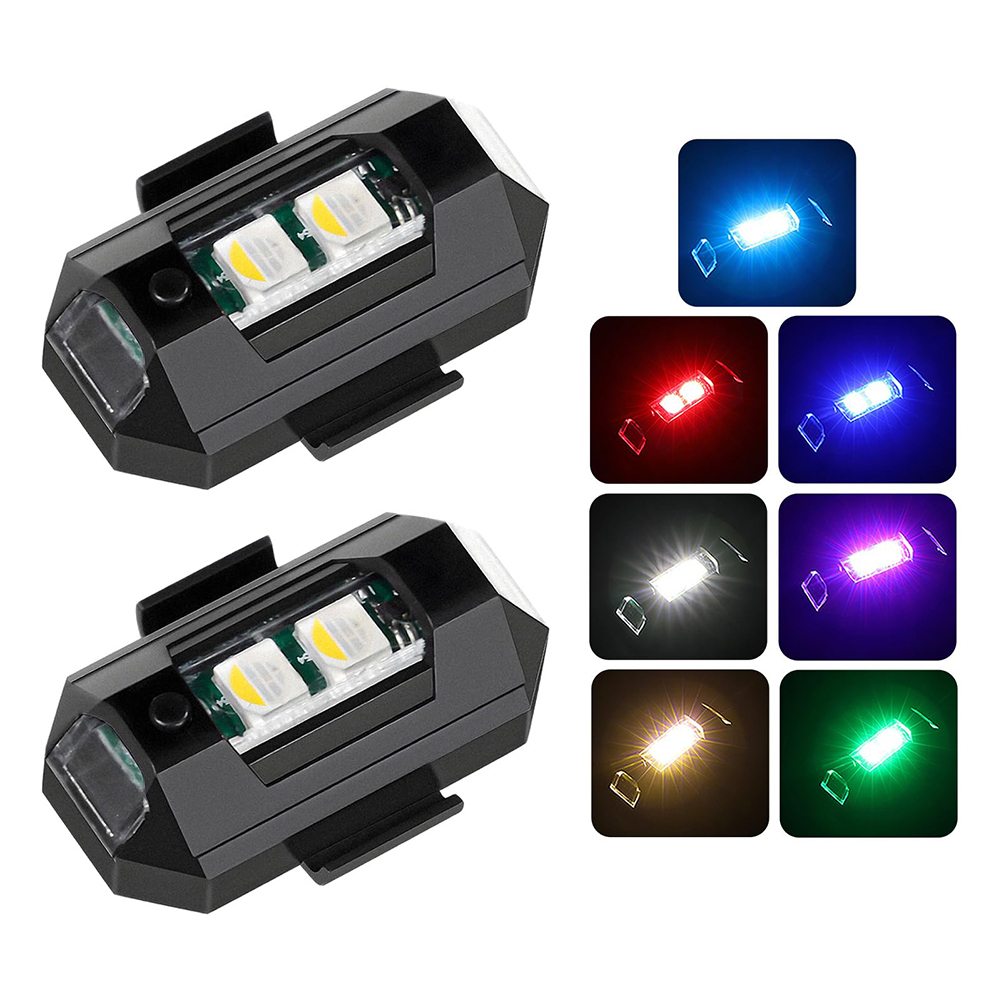 2PCS Mini LED Strobe Lights De - مراجعة Drone Beacon Light وسعره