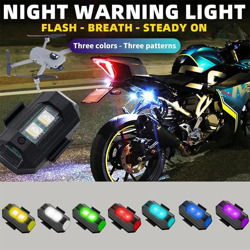2PCS Mini LED Strobe Lights De - مراجعة Drone Beacon Light وسعره