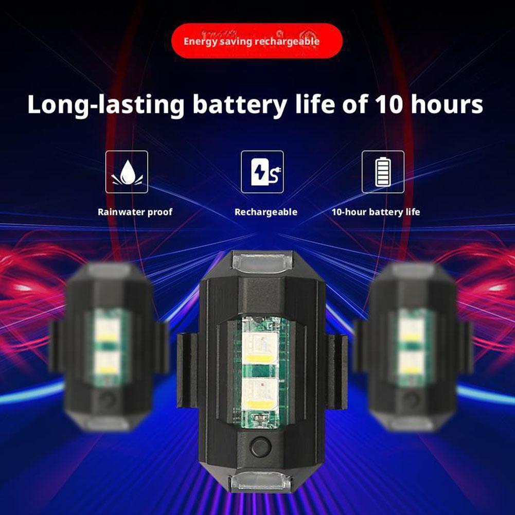 2PCS Mini LED Strobe Lights De - مراجعة Drone Beacon Light وسعره