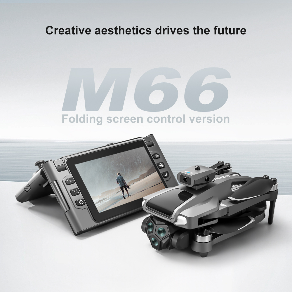 Foldable M66 RC Drone with 4.5 - مراجعة Drone Controller Screen وسعره