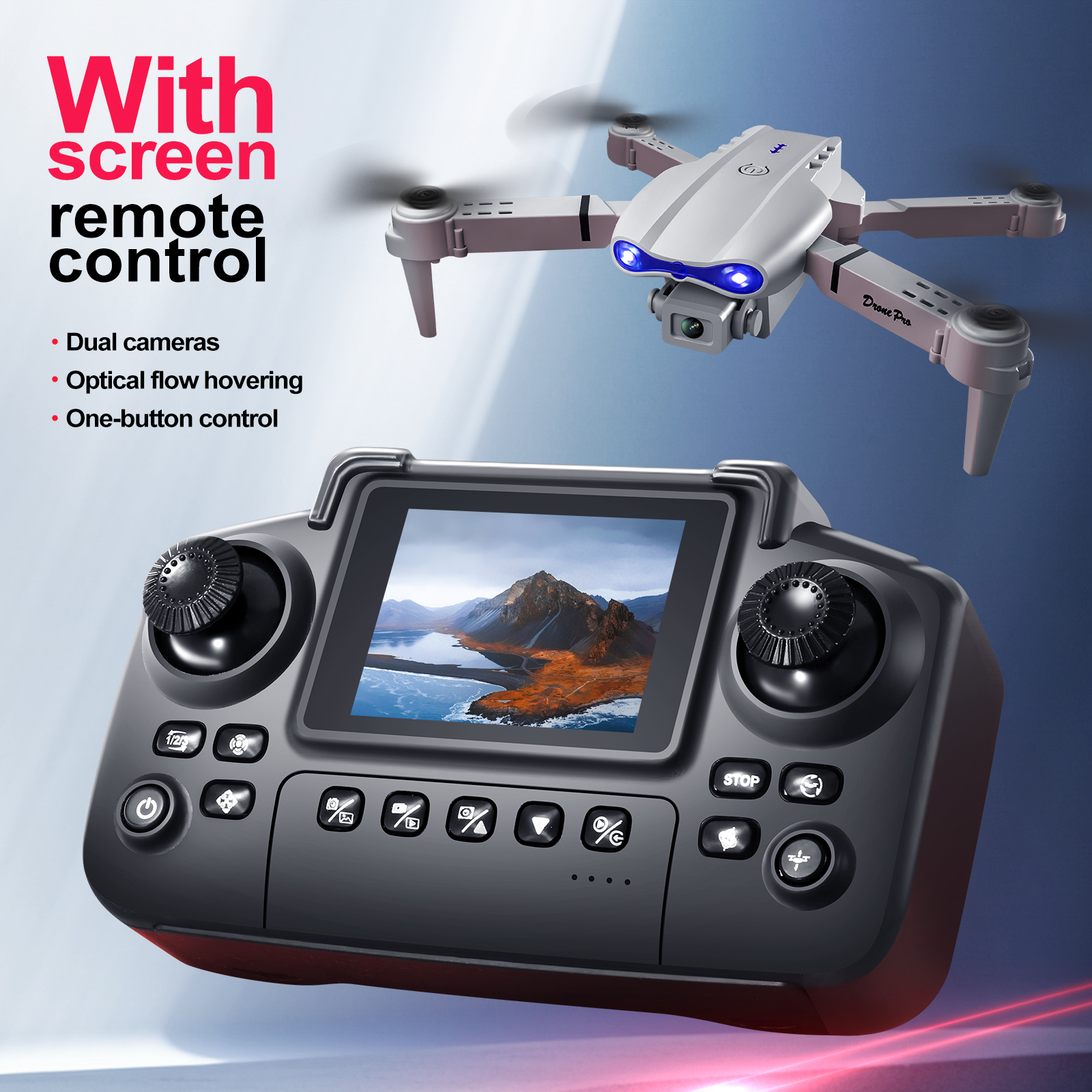 2025 New E88 E99 Upgraded Dron - مراجعة Drone Controller Screen وسعره
