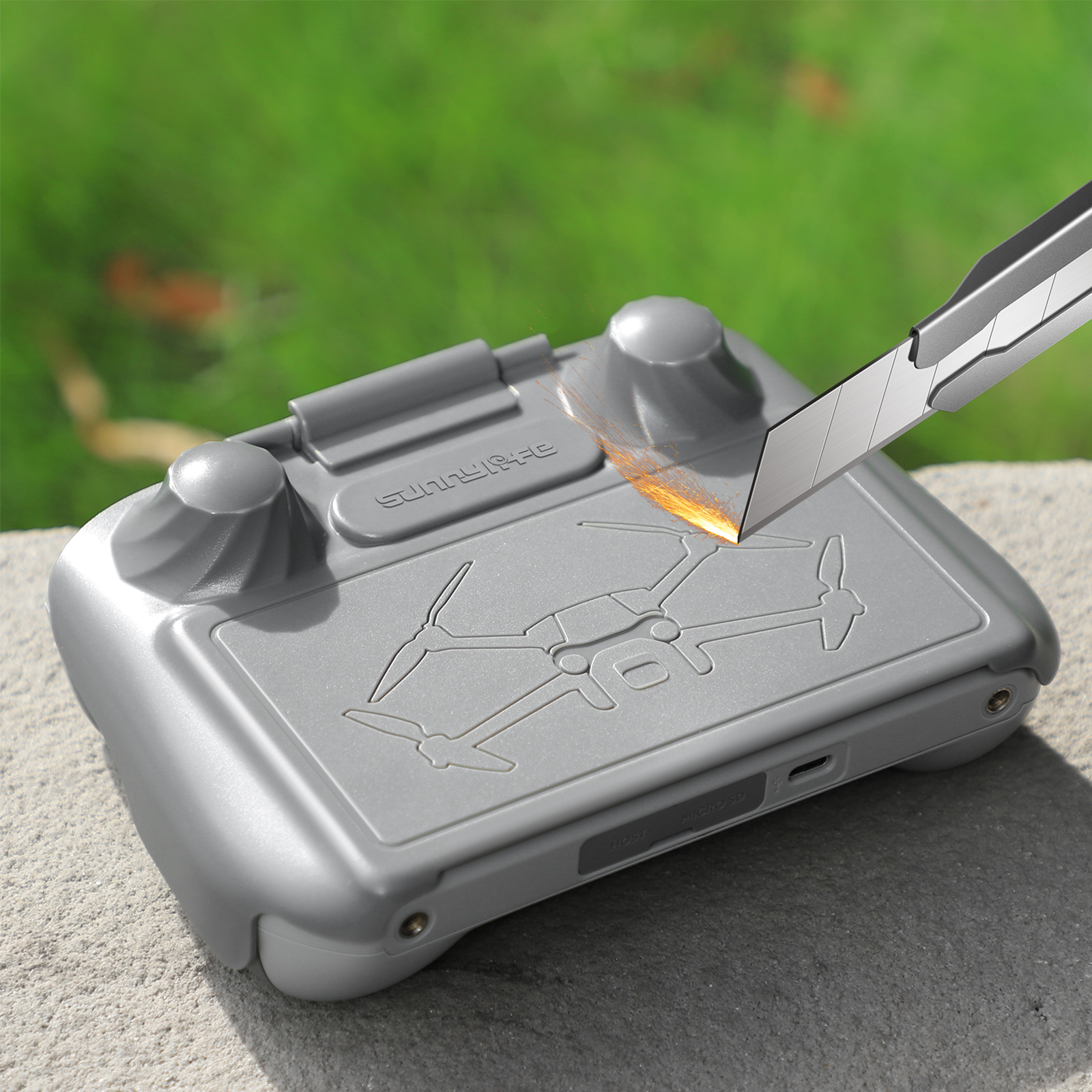 Scratch Proof TPU Case for DJI - مراجعة Drone Propeller Holder وسعره