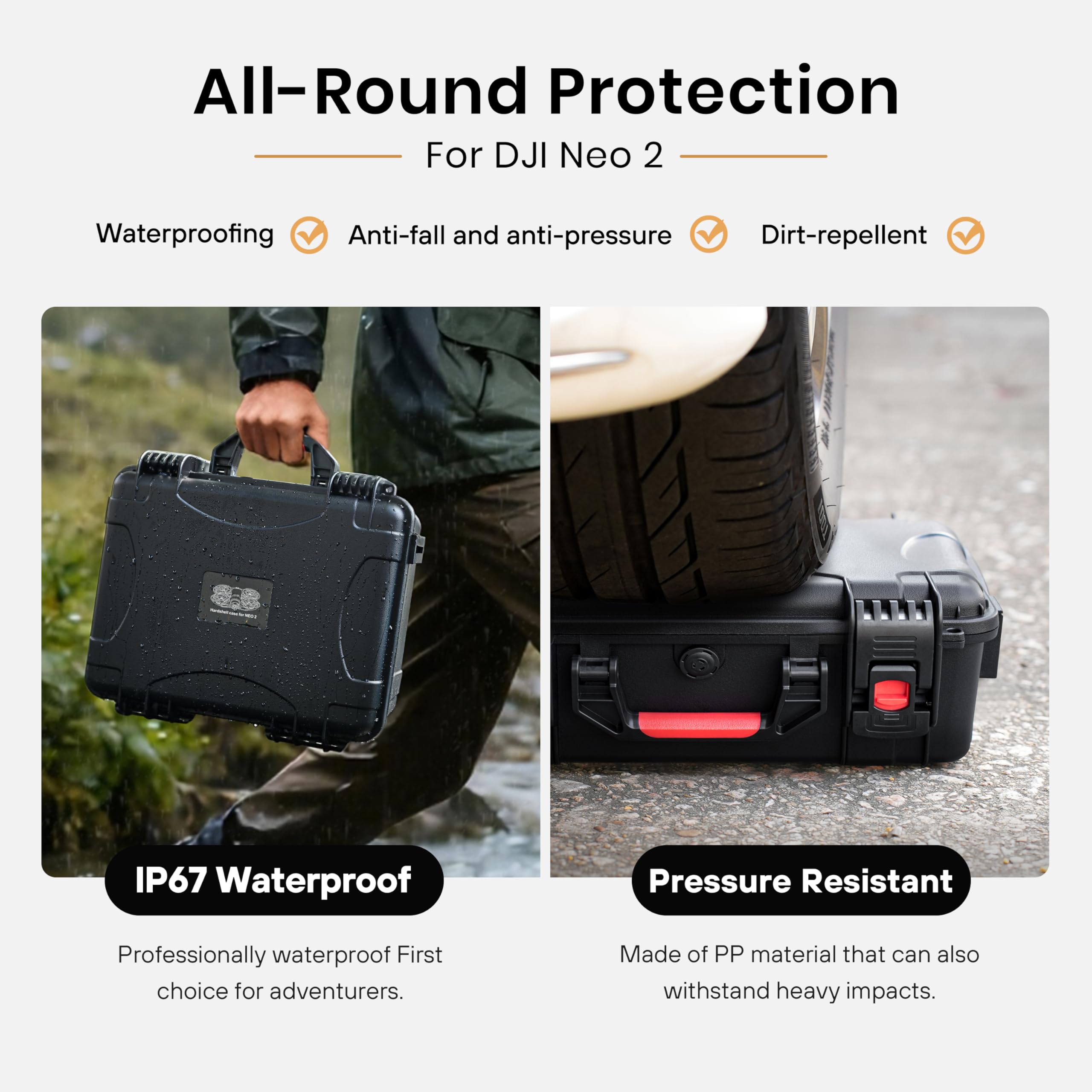 STARTRC Waterproof Hard Carryi - مراجعة Drone Joystick Cover وسعره