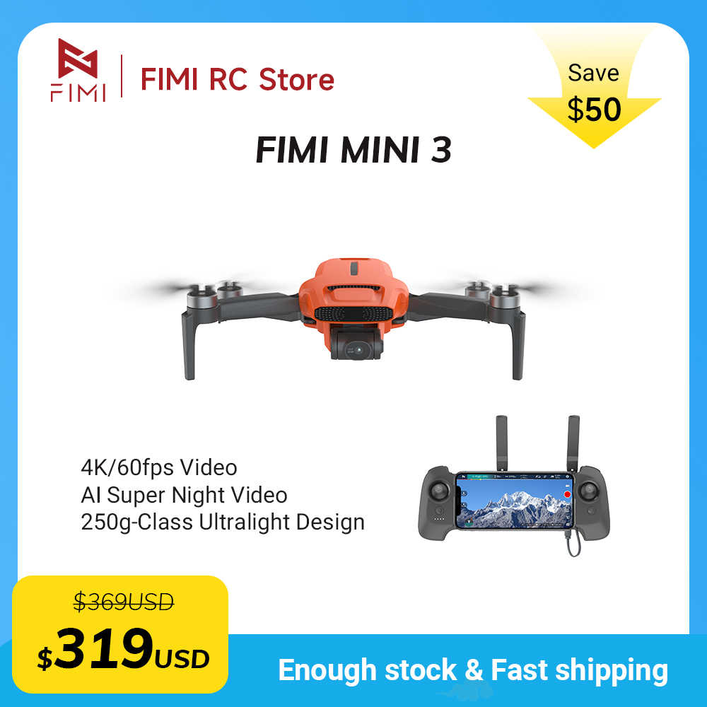 FIMI MINI 3 Camere drone 4K 60 - مراجعة Drone Remote Controller Lanyard وسعره