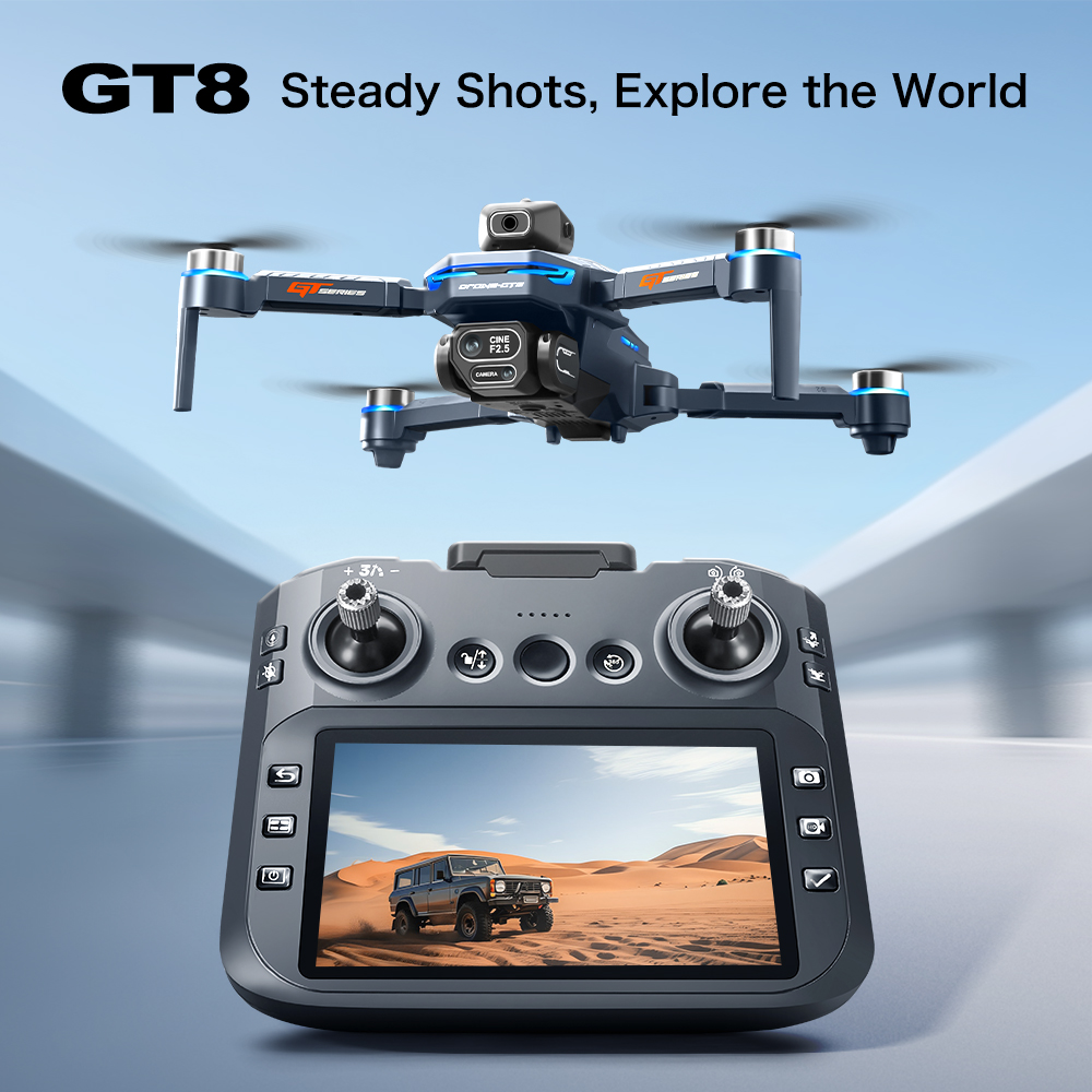 GT8 Obstacle Avoidance Aerial  - مراجعة Drone Power Bank وسعره