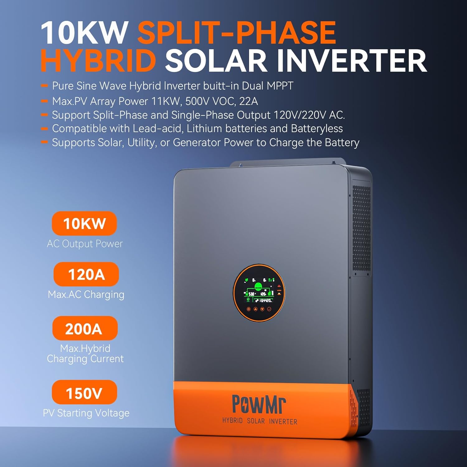PowMr 10KW Split Phase Inverte - مراجعة Drone Solar Charger وسعره