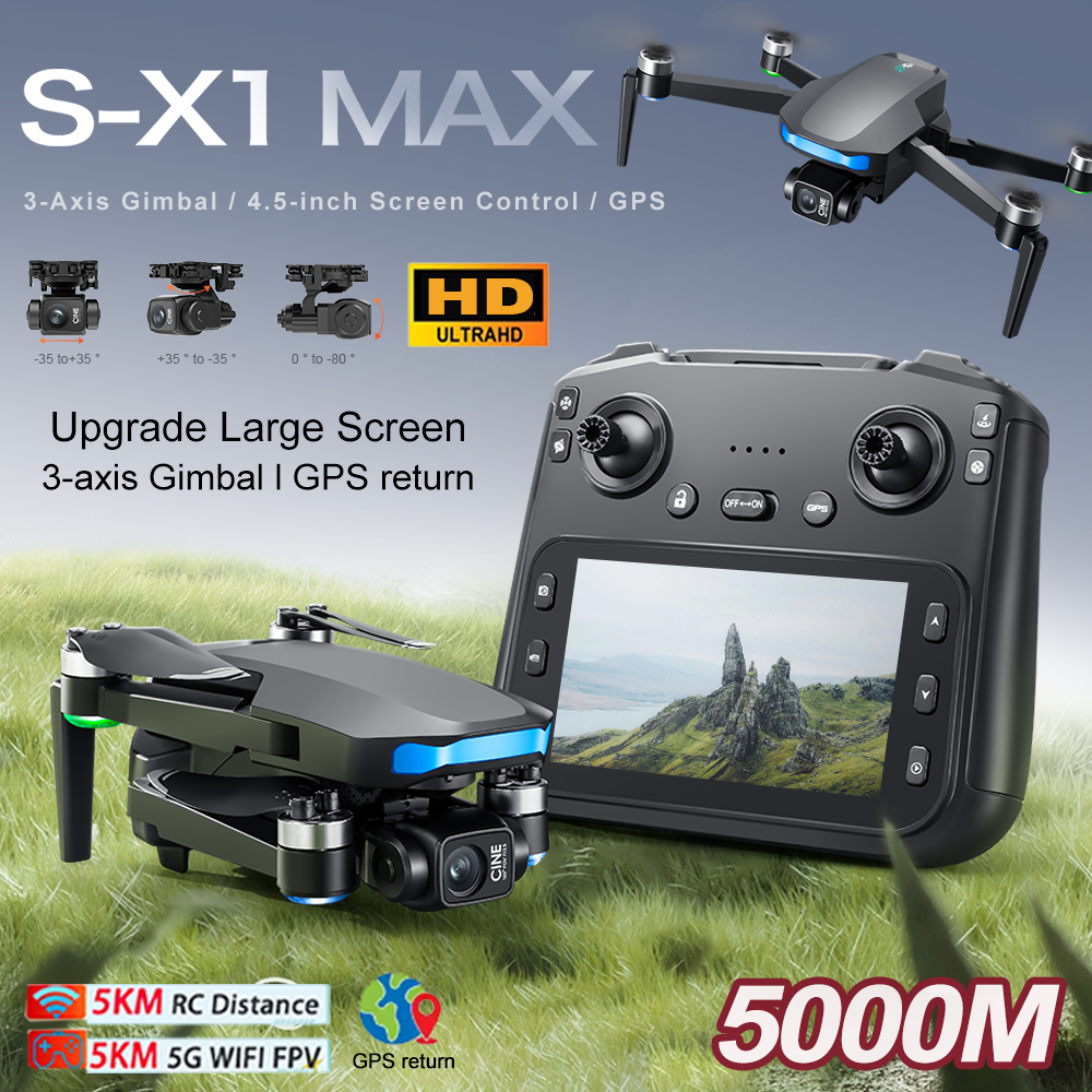 New S-X1 MAX Drone GPS 8K Prof - مراجعة Drone Power Bank وسعره