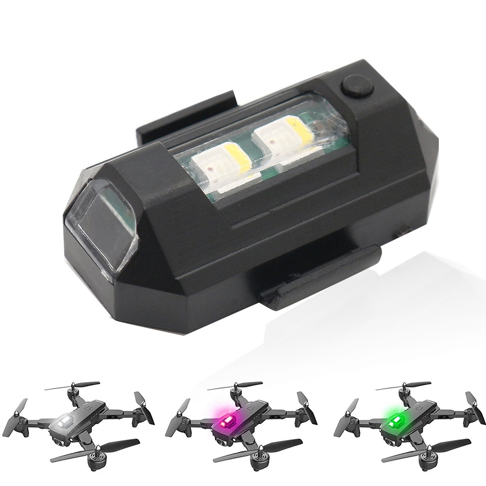 Motorcycle LED RGB Warning Lig - مراجعة Drone Strobe Light وسعره