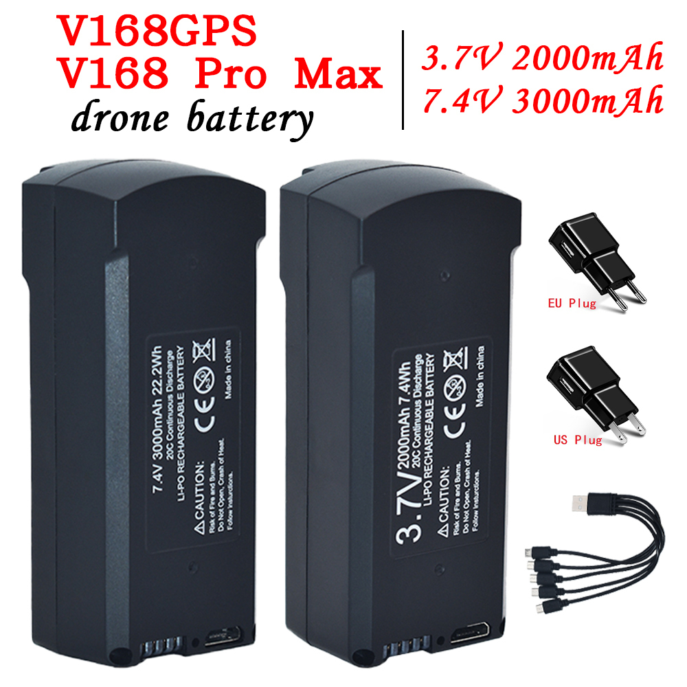 GPS V198 7.4V 3000mAh Battery  - مراجعة Drone Power Bank وسعره