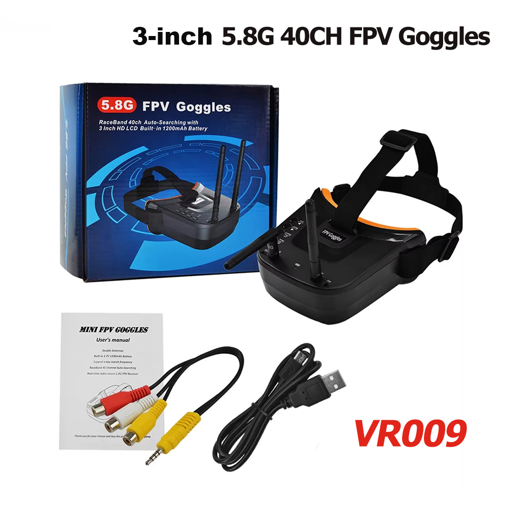 VR009 FPV Video Goggles 3Inch  - مراجعة Drone Controller Screen وسعره