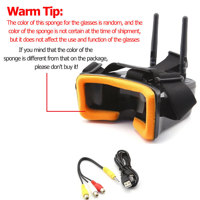 VR009 FPV Video Goggles 3Inch  - مراجعة Drone Controller Screen وسعره