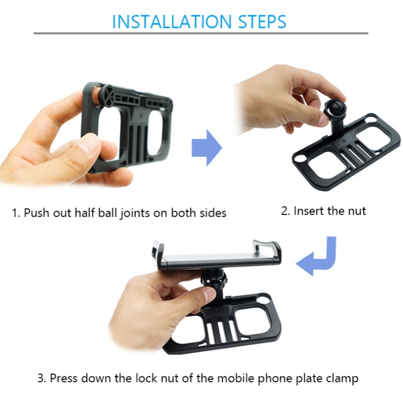 Tablet Holder Clip Adjustable  - مراجعة Drone Tablet Mount وسعره