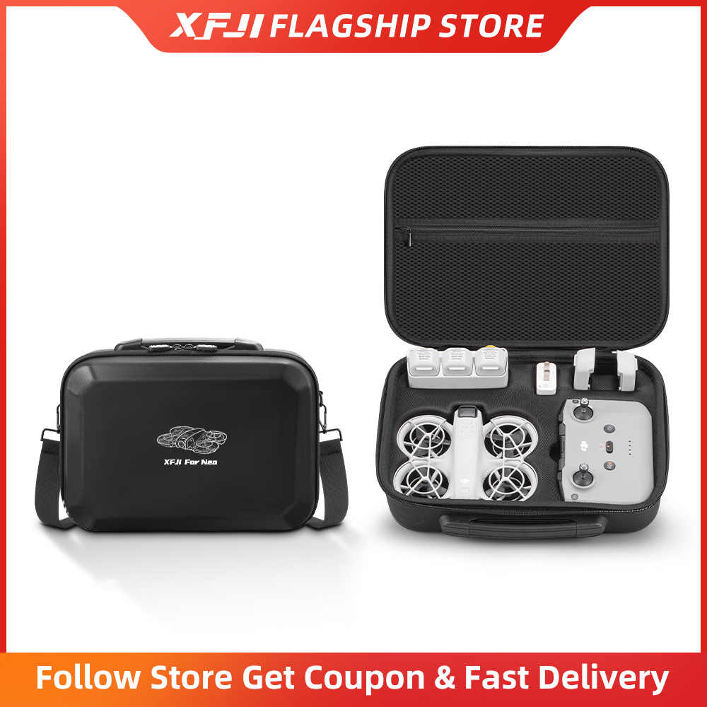 XFJI Carrying Case Compatible  - مراجعة Drone Hard Shell Case وسعره